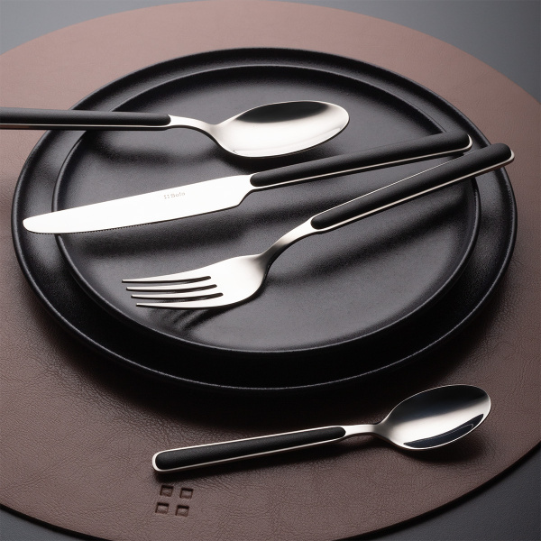 Set posate 16 pezzi Gallery nero | Sola