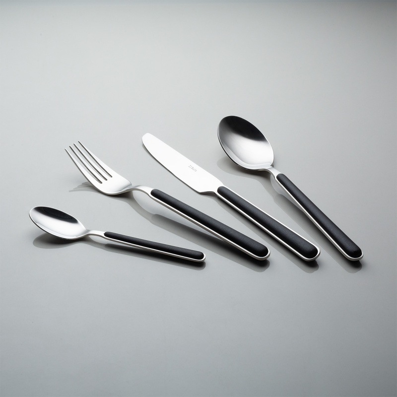Cutlery set 16 pcs Gallery black | Sola
