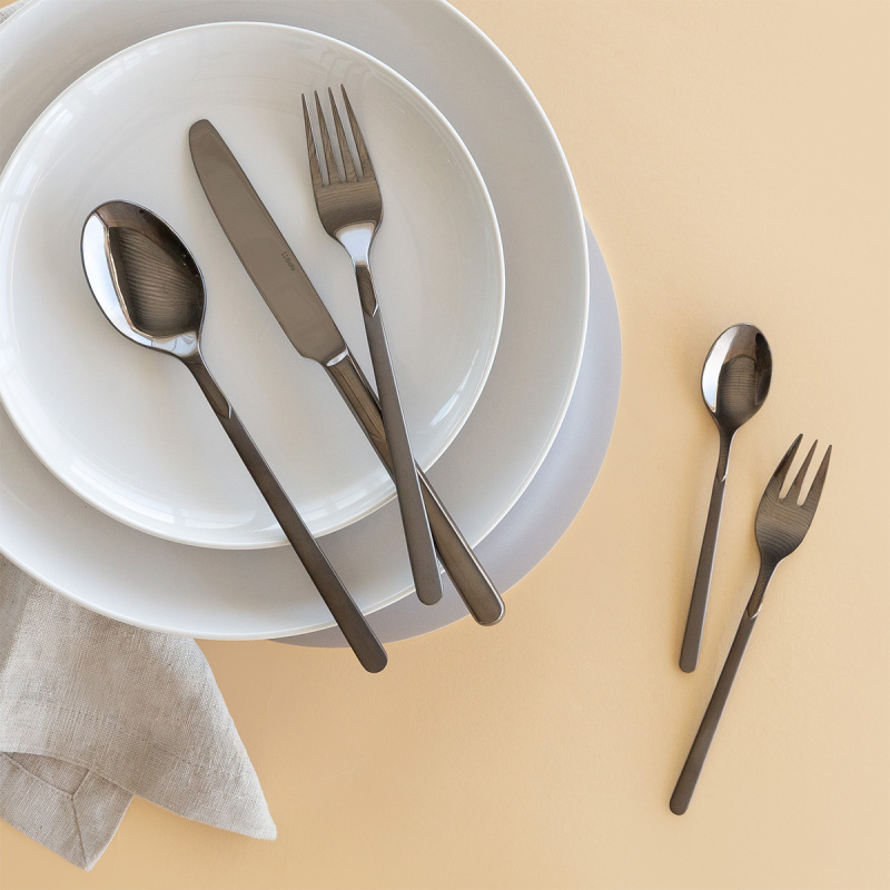 Cutlery set 20 pcs Kanton PVD light grey | Sola