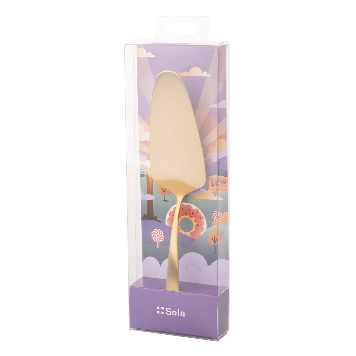 Cake server in Christmas packaging — Alpha PVD gold