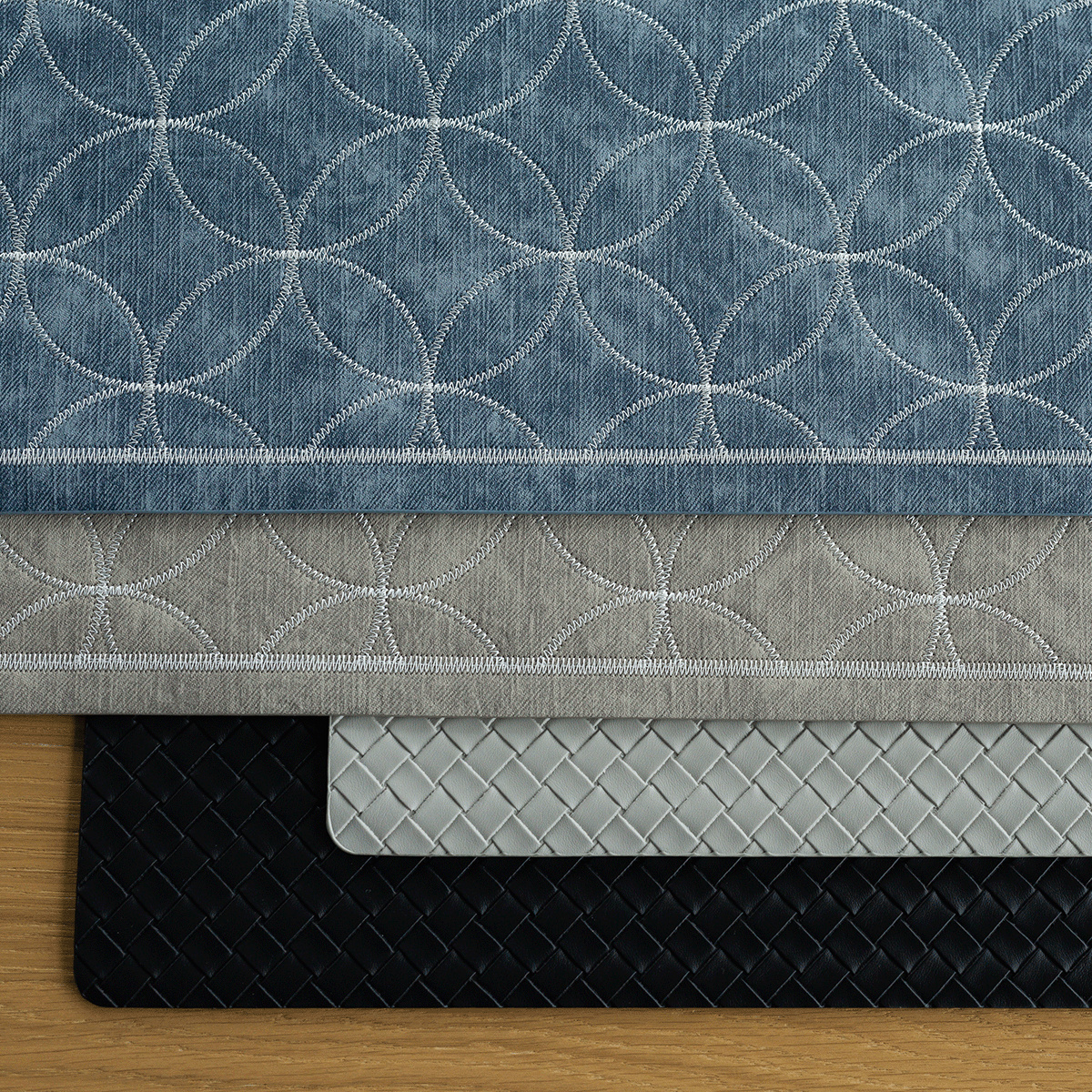 Stitch placemat grey 45×32 cm | Elements Ambiente