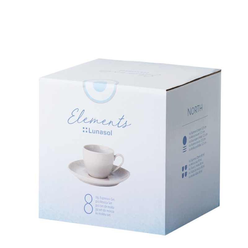 Mokka-Set 8-tlg. 90 ml – Elements North Organic