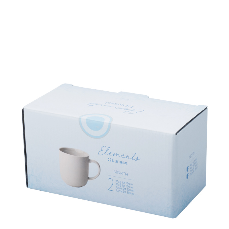 Coffee cup, 300 ml, 2-piece set, Elements North