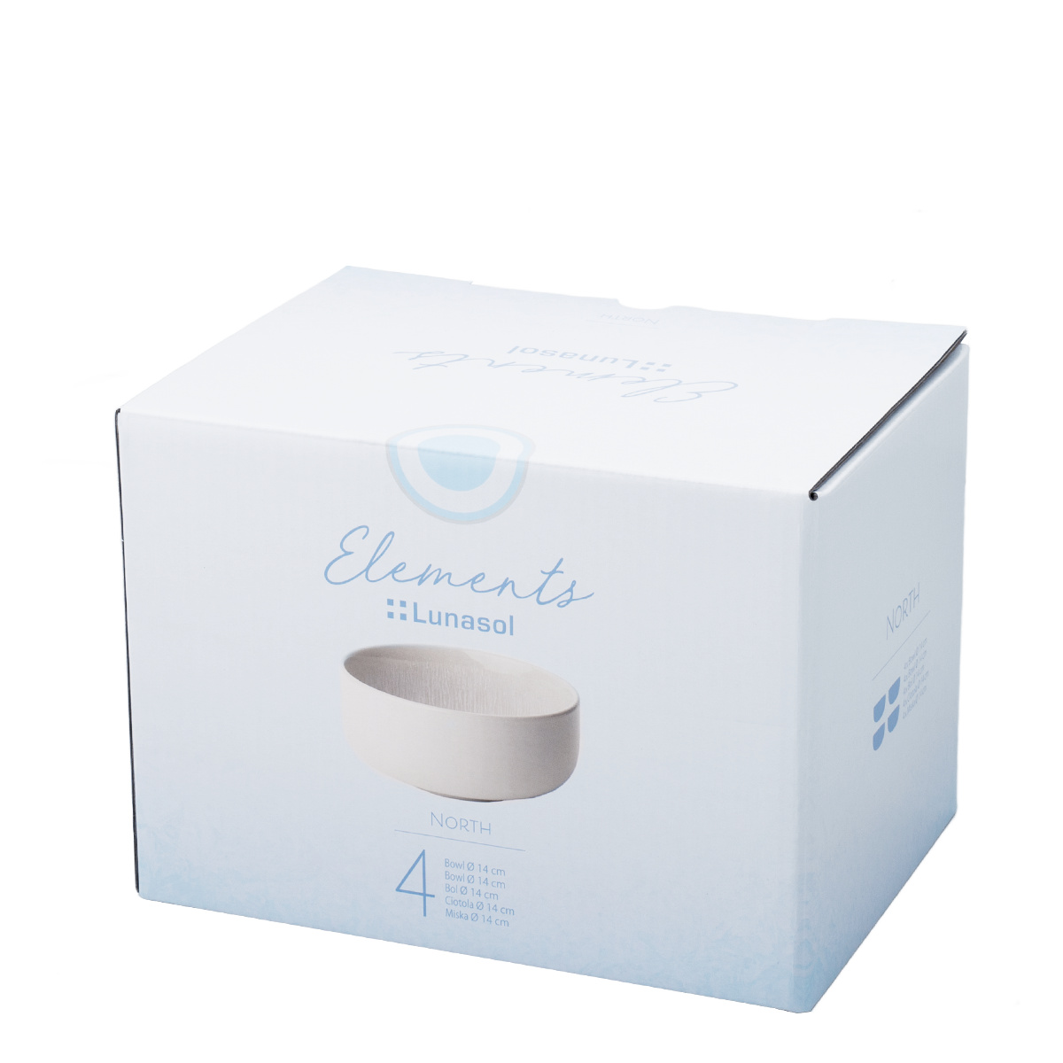 Bol, rond, 14 cm, set de 4 pièces, Elements North