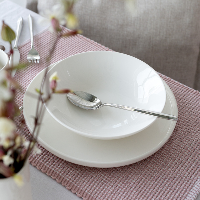 Porcelain set 12 pcs — Gaya Atelier white