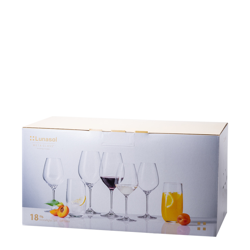 Set di bicchieri per la casa 18 pz – Optima Glas Lunasol