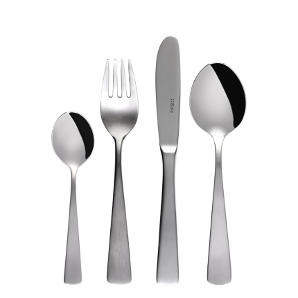 Set di posate per bambini 4 pezzi - 750 Elite completamente opaco