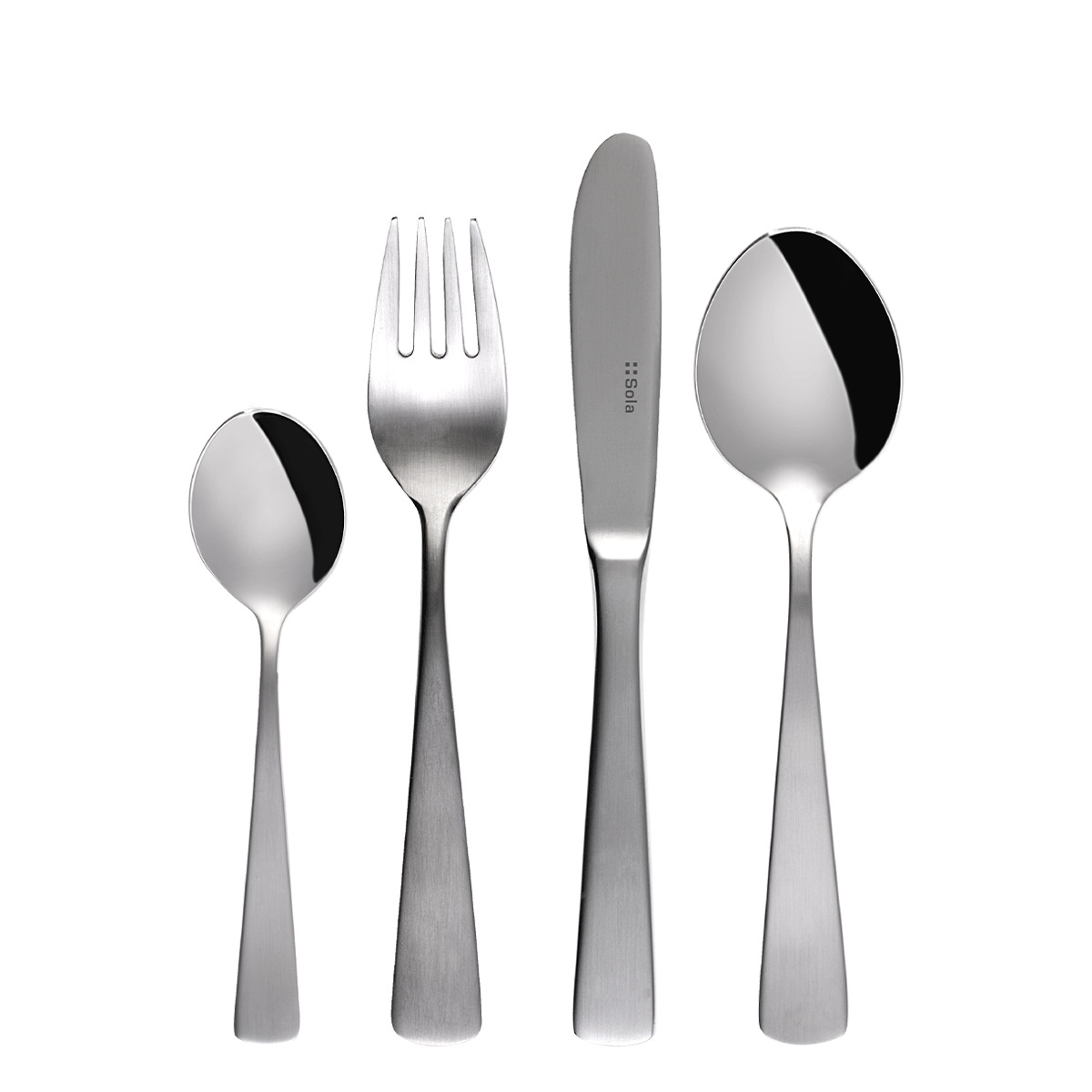 Kinderbesteck-Set 4 tlg.- 750 Elite ganz matt