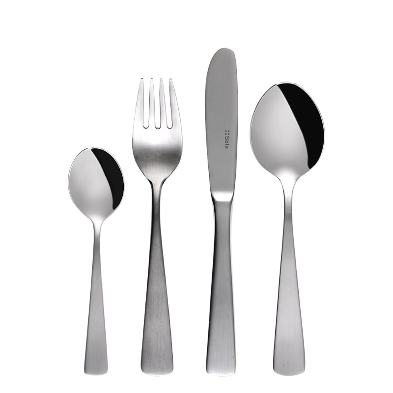 Kinderbesteck-Set 4 tlg.- 750 Elite ganz matt