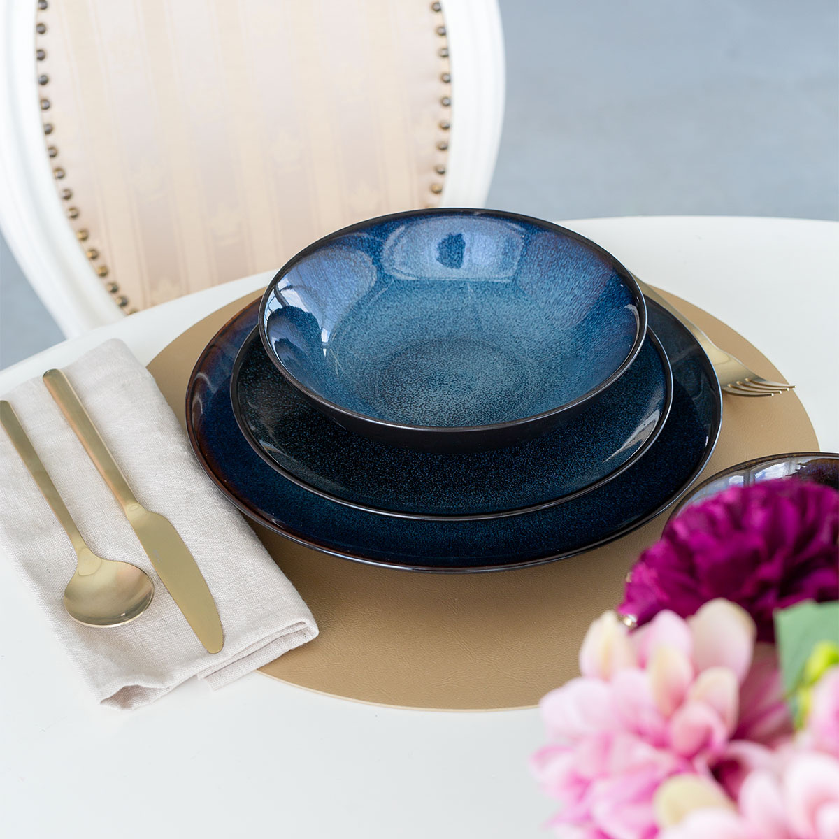 Porcelain set 20 pcs - Gaya Atelier Night Sky Lunasol