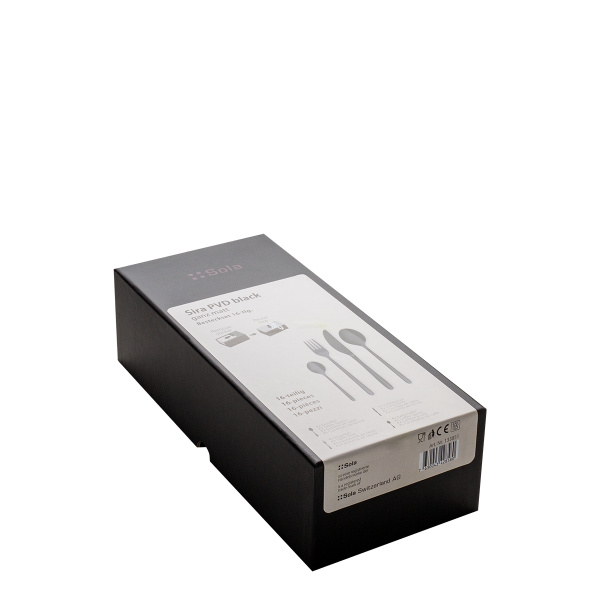Besteckset 16-tlg. - Sira PVD black ganz matt