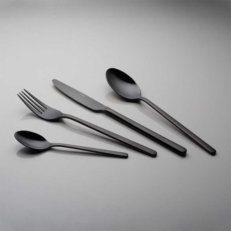 Cutlery set 16 pcs – Samara PVD Champagne black