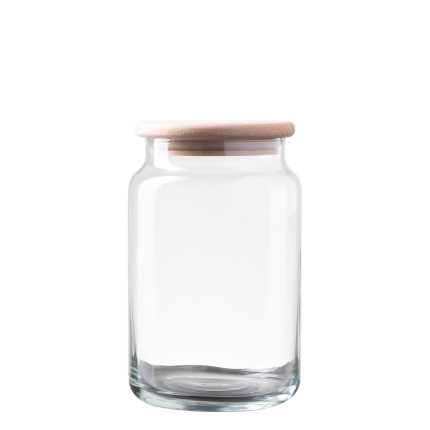 Glass container with lid 0,93 l | Basic Kitchen