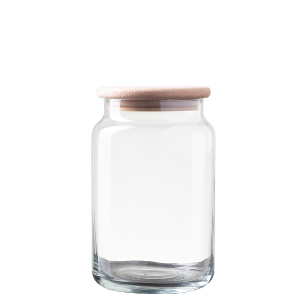 Glass container with lid 0,93 l | Basic Kitchen