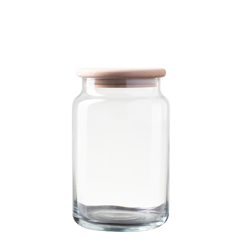 Glass container with lid 0,93 l | Basic Kitchen