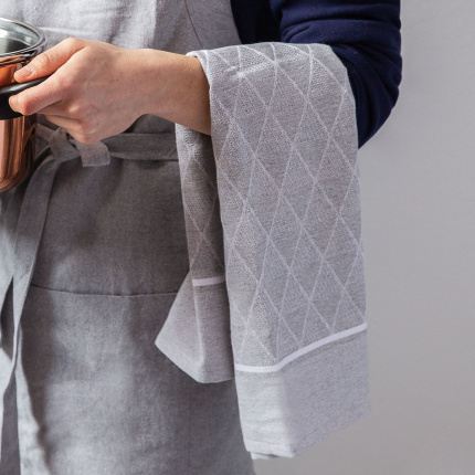 Light grey kitchen towel 50 x 70 cm 2 pcs – Basic Ambiente