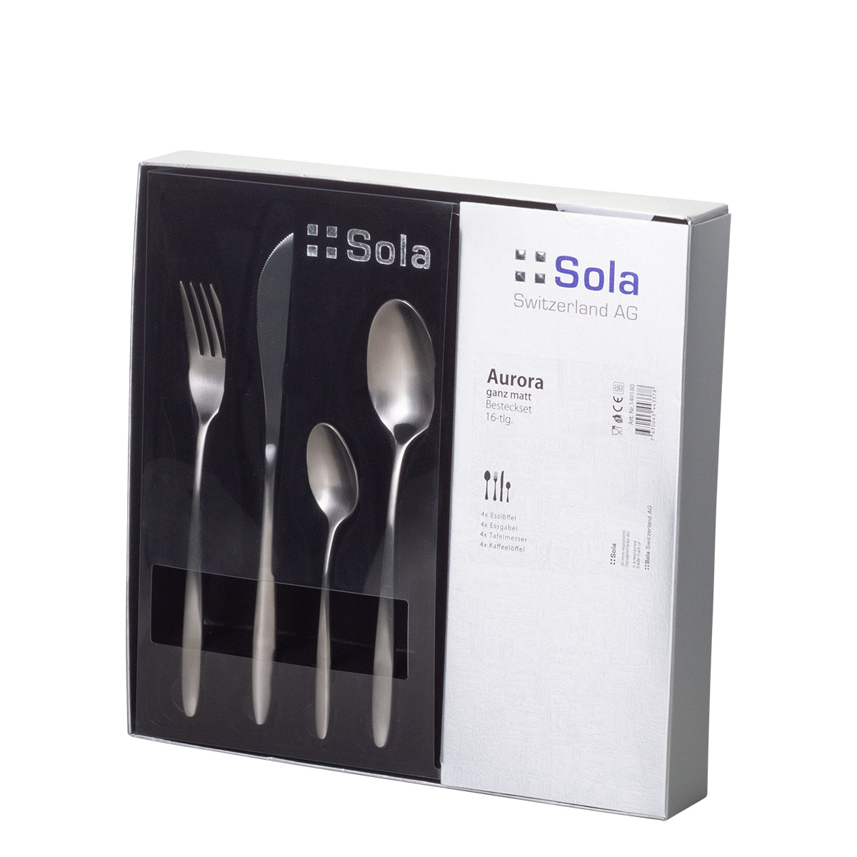 Cutlery set 16 pcs – Aurora satin
