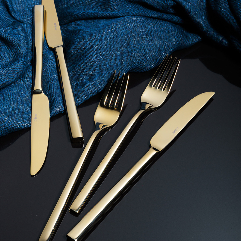 16-Piece Cutlery Set – Living PVD Champagne polished