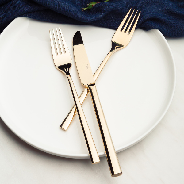 Set di posate 16 pezzi – Living PVD Champagne lucido
