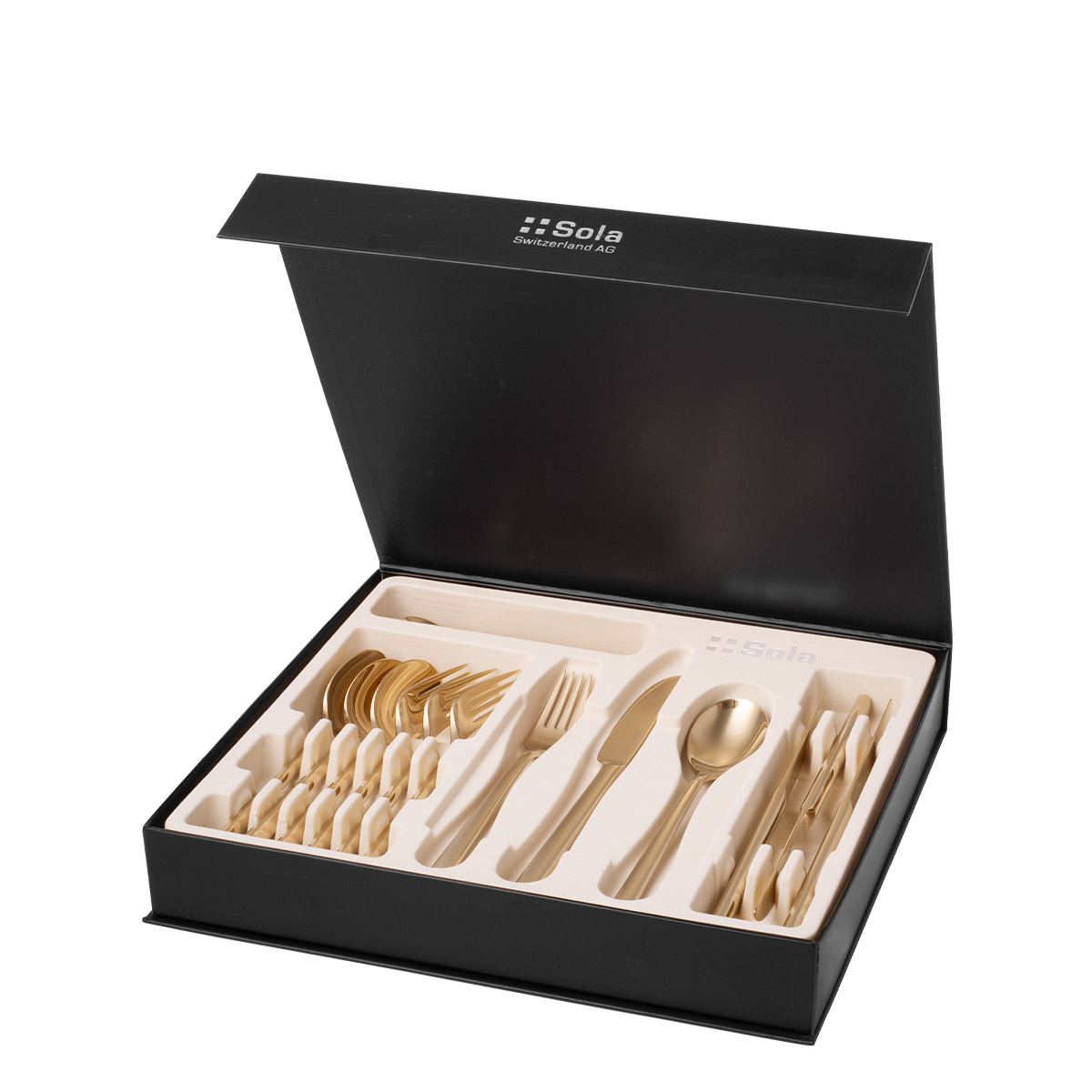 16-Piece Cutlery Set – Living PVD Champagne polished