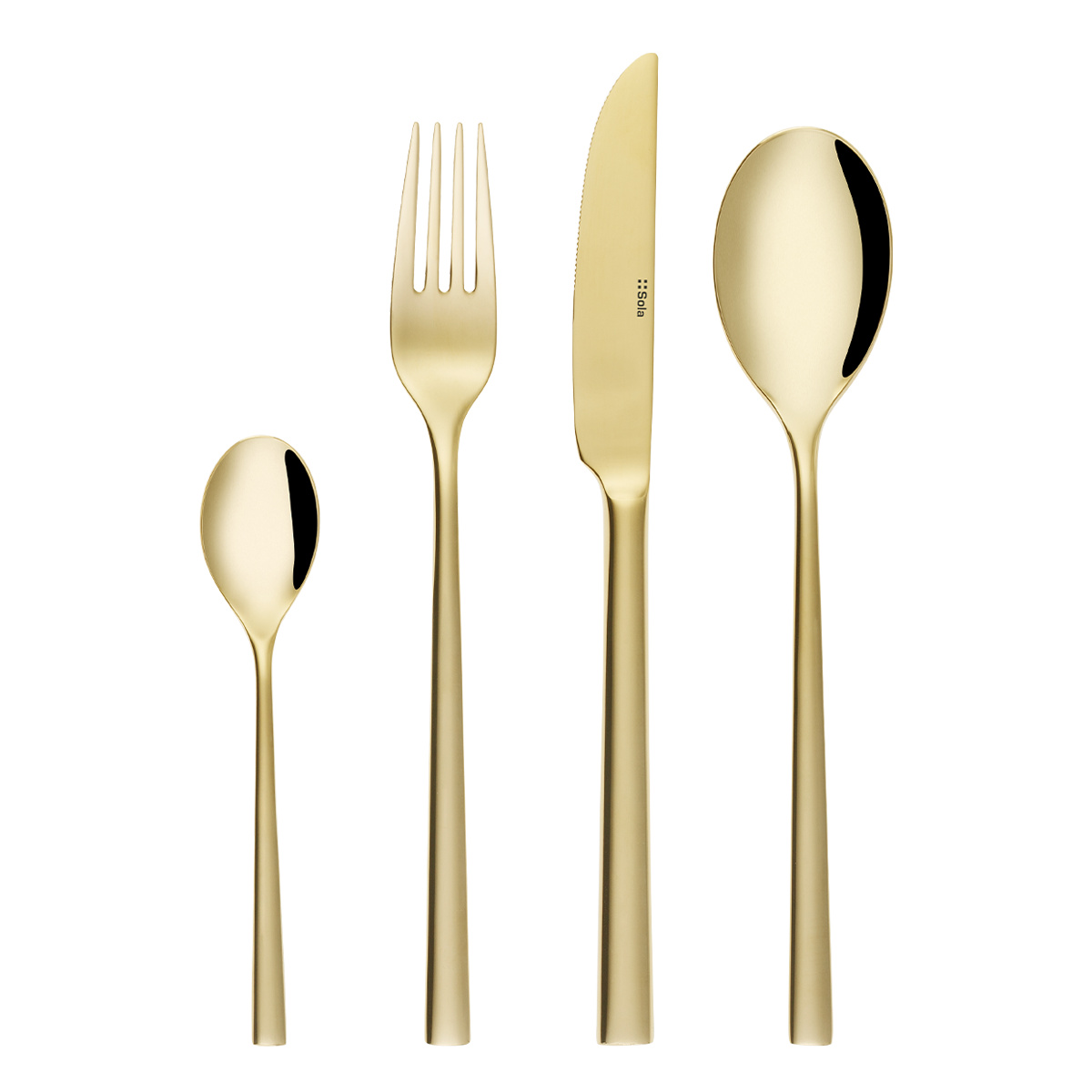 Besteck-Set 16-tlg. – Living PVD Champagne glänzend