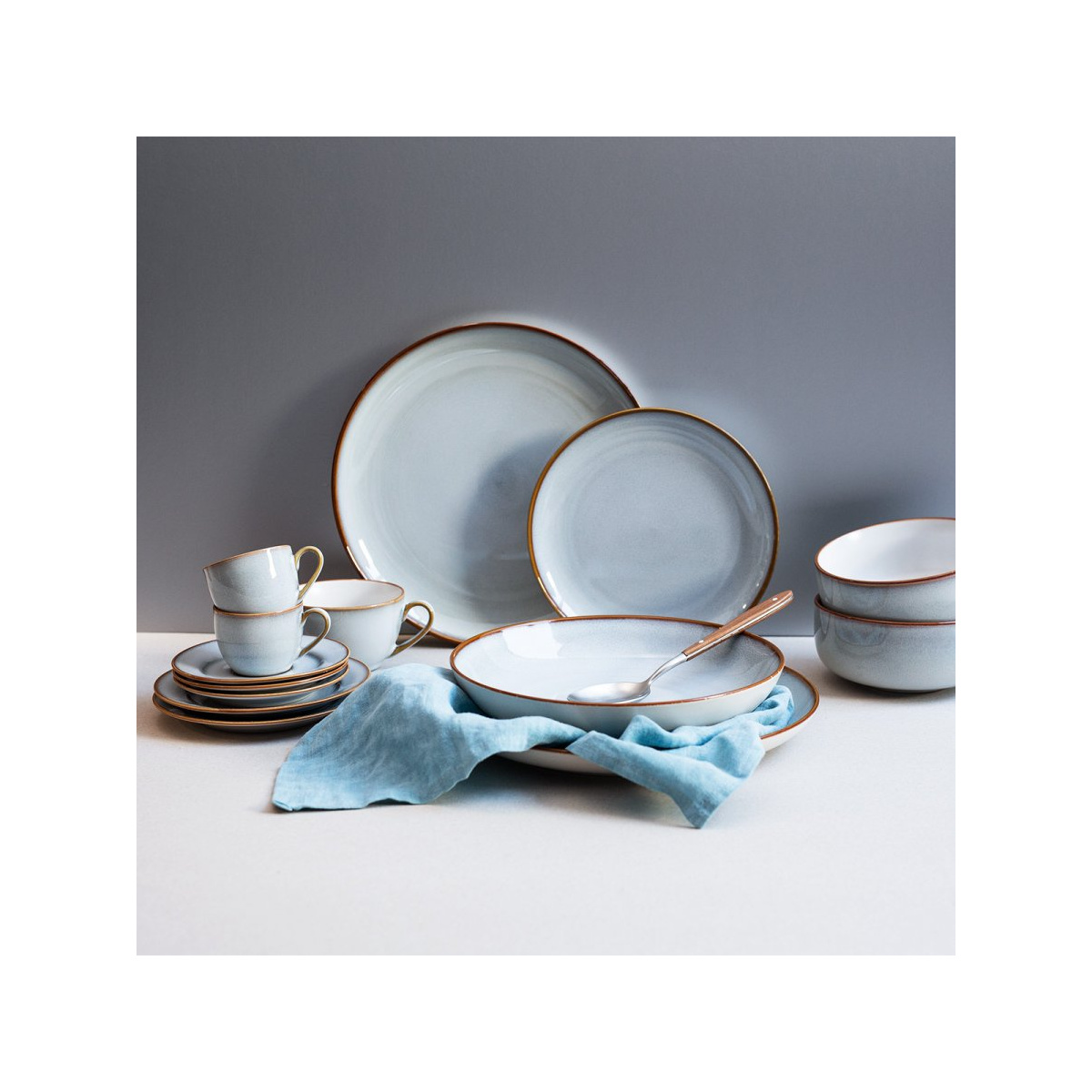 Set di piatti in ceramica 12 pezzi – Elements Day