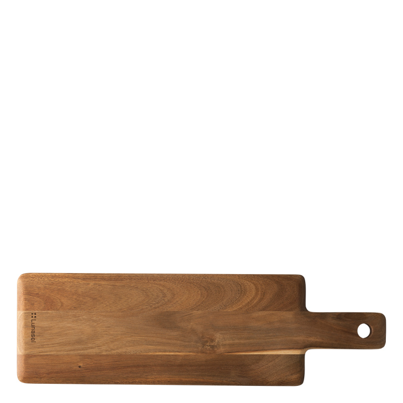 Schneidebrett mit Griff Akazie 50,8 x 15,3 cm - FLOW Wooden