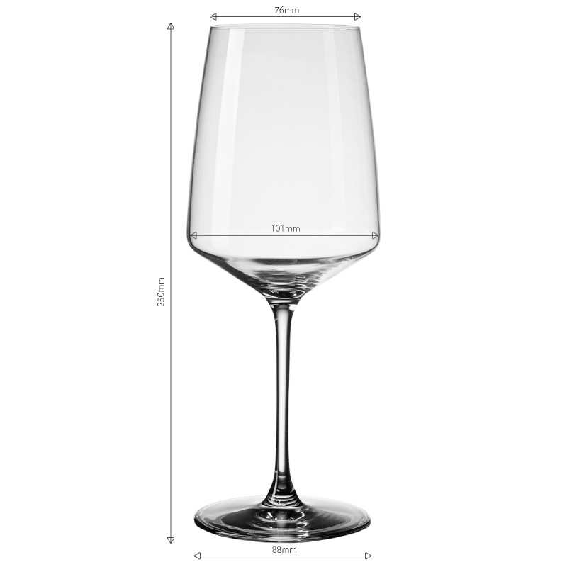 Weingläser 810 ml 4er-Set - 21st Glas Lunasol META Glass