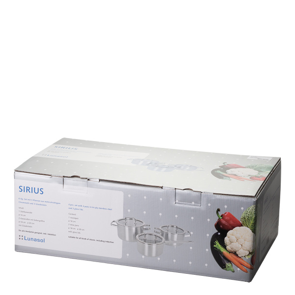 Set de pots Sirius Triply 6 pcs Premium Lunasol