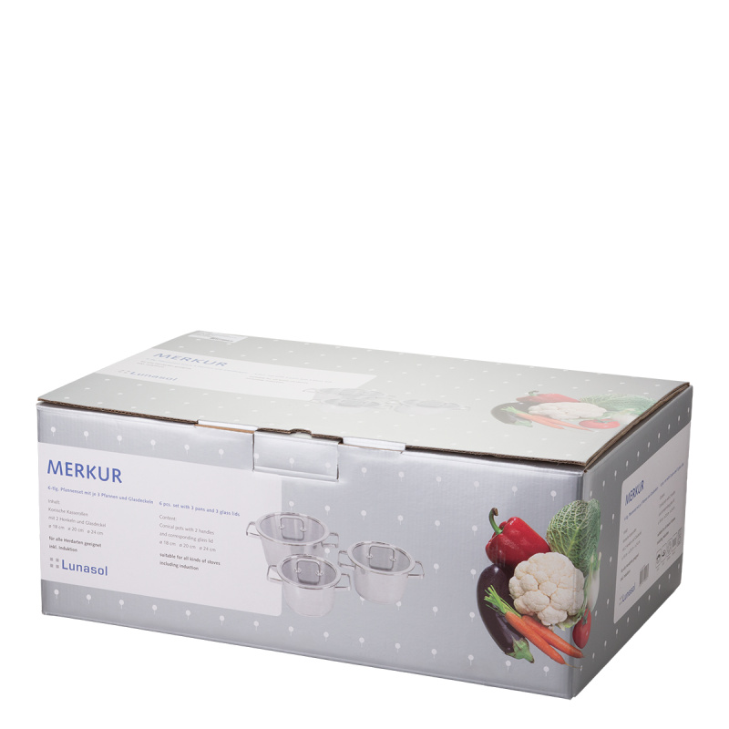 Topfset 6-tlg. - Merkur Lunasol