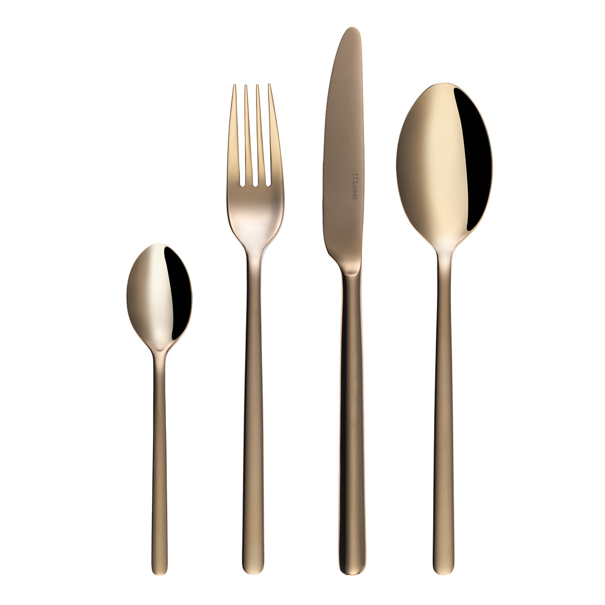 Set di posate 16 pezzi - Sofia PVD Champagne lucido