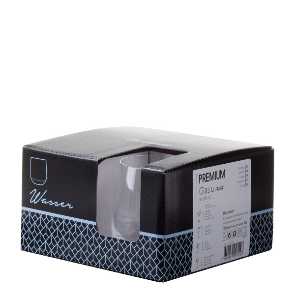 Tumbler glasses 300 ml set of 4 - Premium Glas Optima