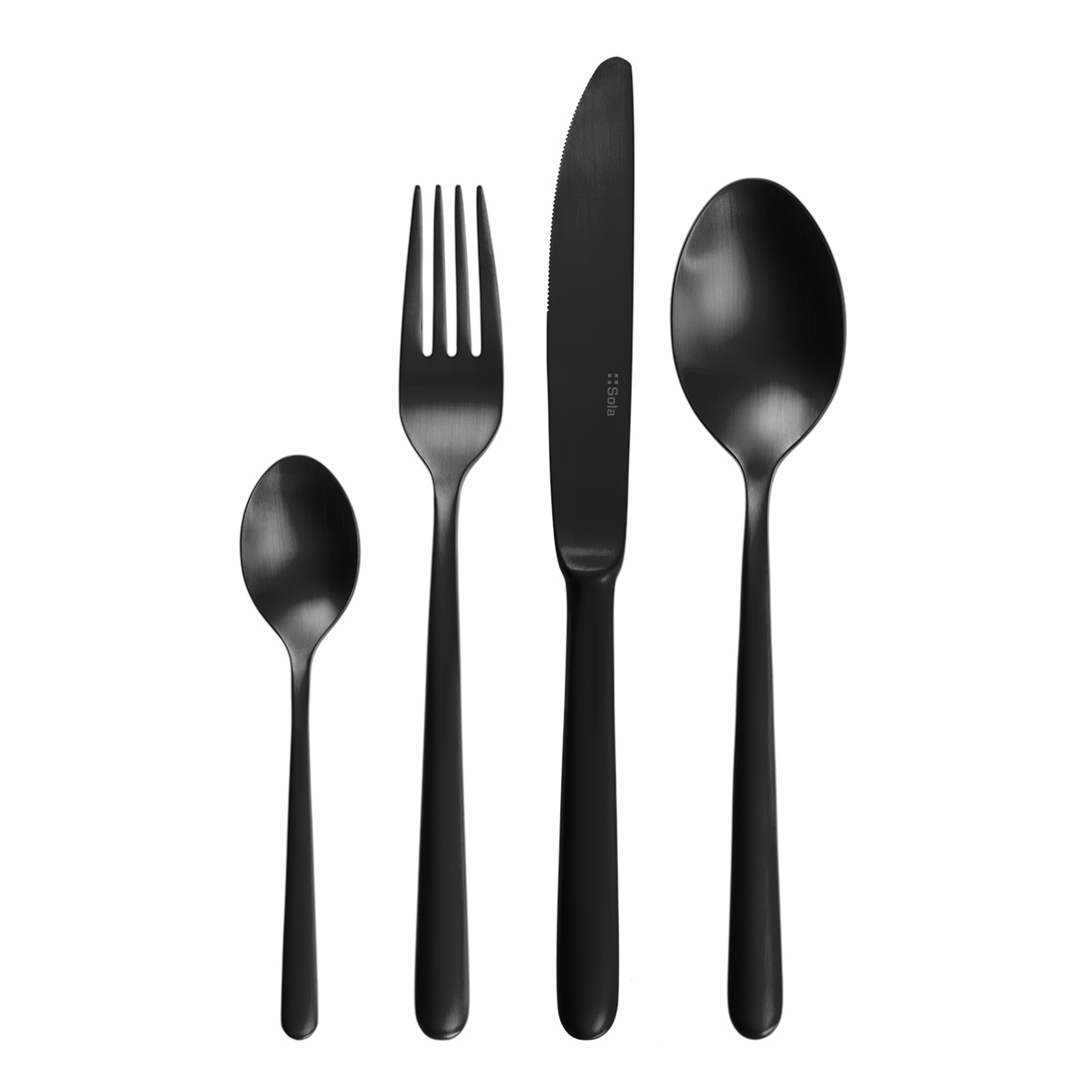 Set di posate 24 pezzi - Faro nero