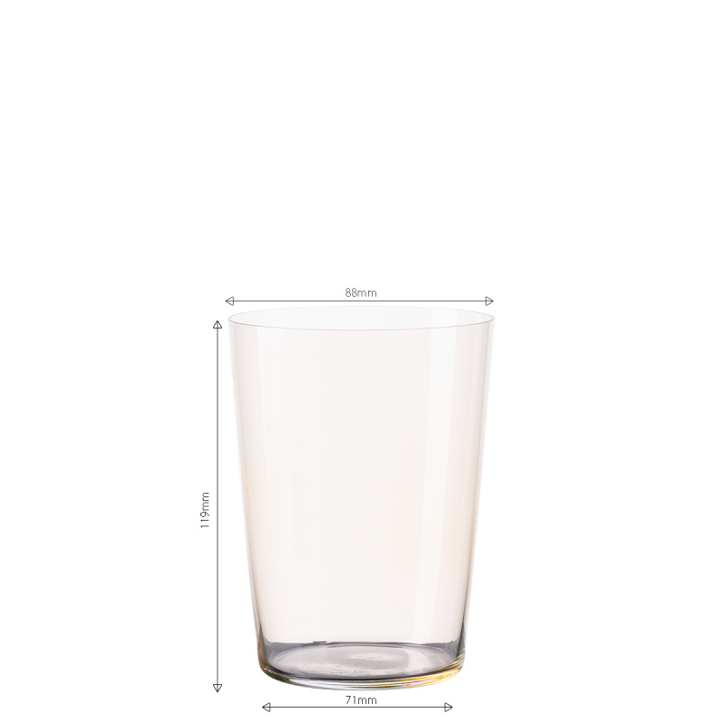 Tumbler glasses beige 515 ml set of 6 – 21st Century Glas Lunasol META Glass
