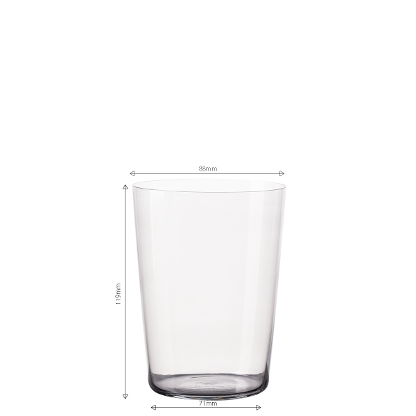 Tumbler glasses grey 515 ml set of 6 – 21st Century Glas Lunasol META Glass
