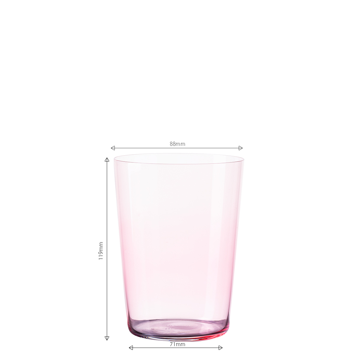 Tumbler glasses red 515 ml set of 6 – 21st Century Glas Lunasol META Glass