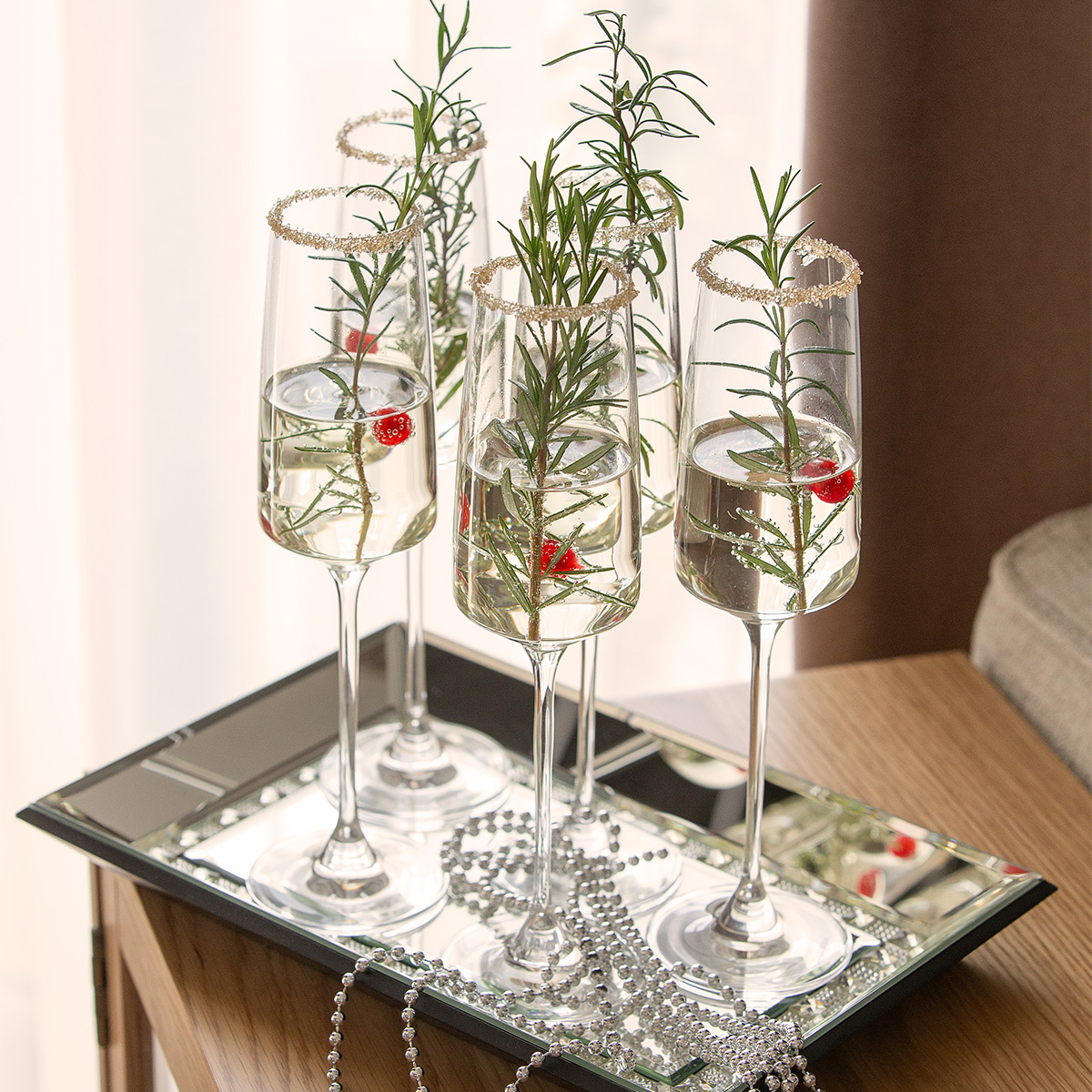 Sektgläser 250 ml 4er-Set - 21st Glas Lunasol META Glass