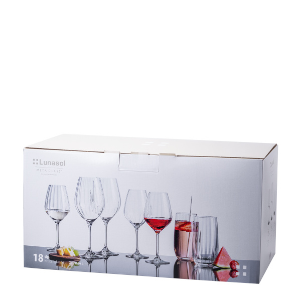 Set di bicchieri starter per la casa 18 pz – Optima Line Glas Lunasol
