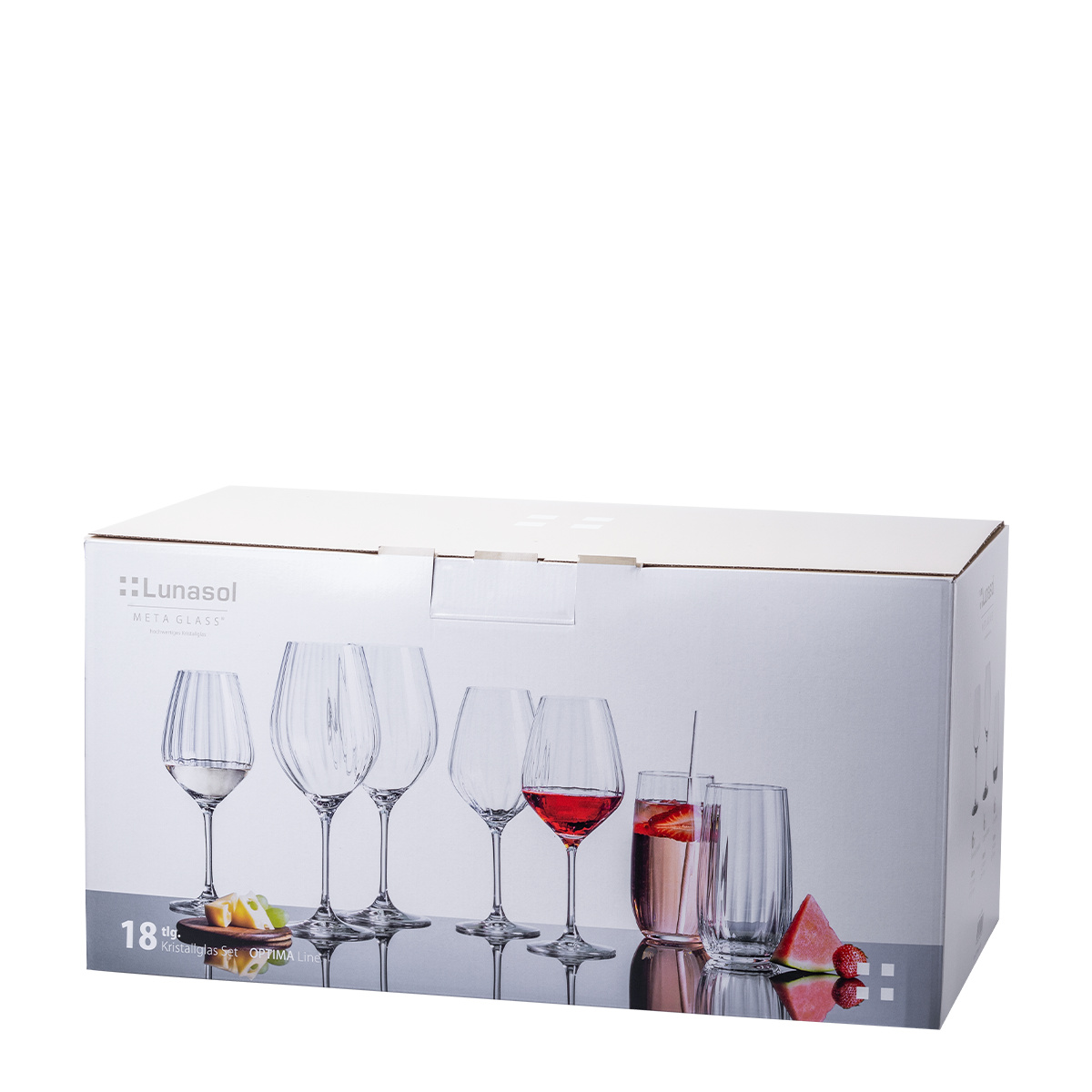 Starter glass set for the home 18 pcs – Optima Line Glas Lunasol