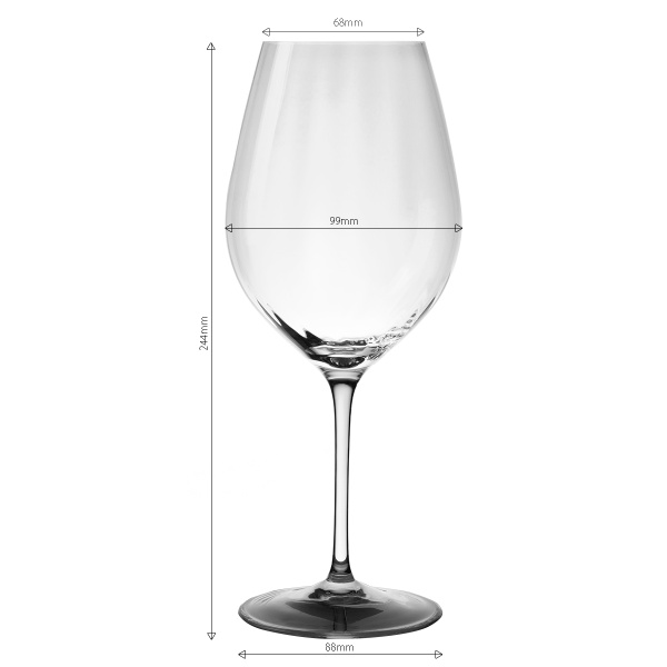 Calici da vino rosso 660 ml set 6 pz - Optima Line Glas Lunasol