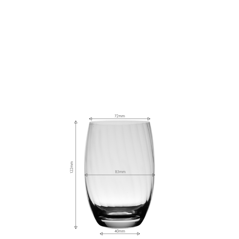 Verres Tumbler 460 ml 6 pcs - Optima Line Glas Lunasol
