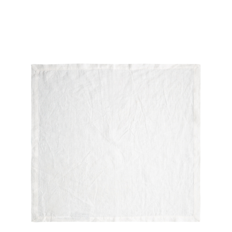 White linen napkins 50 x 50 cm 2 pcs - Gaya Ambiente
