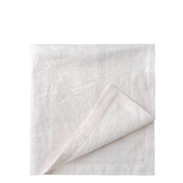 Tovaglioli di lino bianco 50 x 50 cm 2 pz - Gaya Ambiente