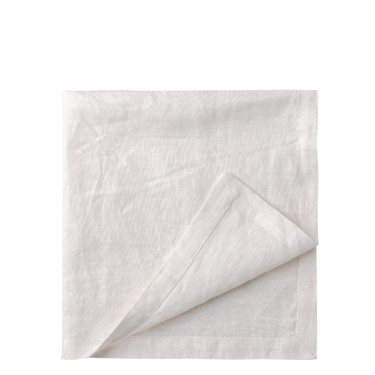 Tovaglioli di lino bianco 50 x 50 cm 2 pz - Gaya Ambiente