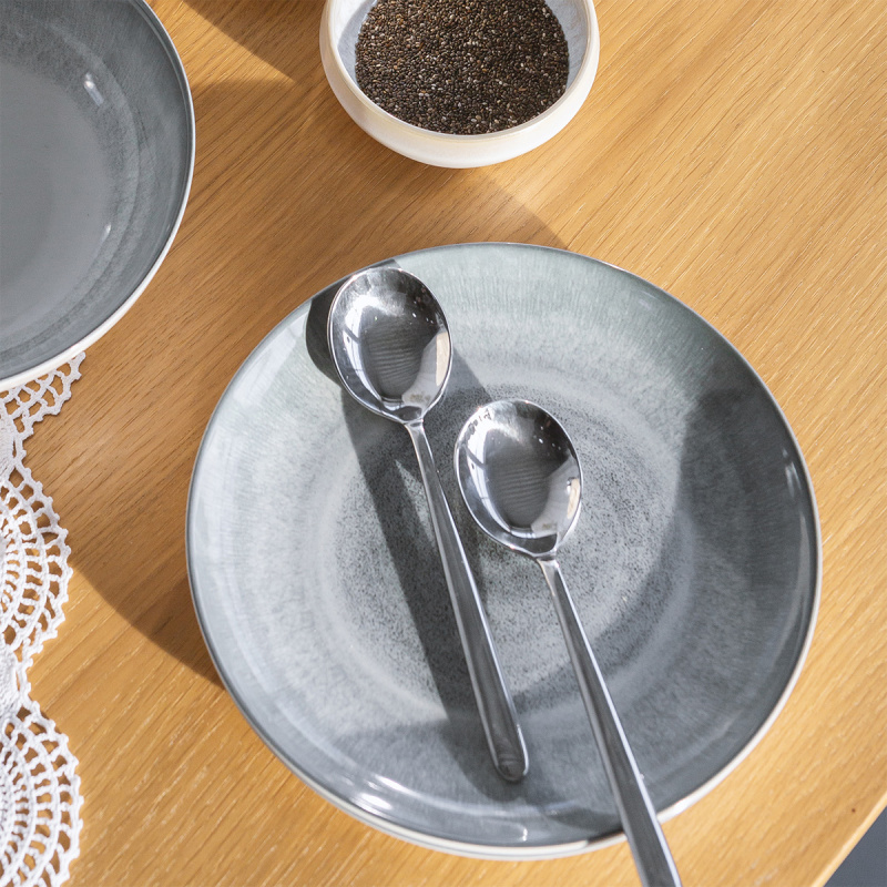 Set di piatti in ceramica 12 pezzi - Elements Vulcano