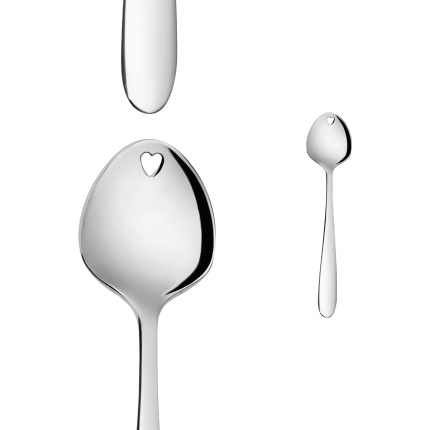 Glacier spoon with heart - Love Cutlery