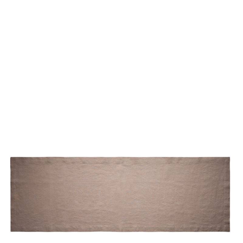 Bronze linen table runner 50 x 140 cm - Gaya Ambiente