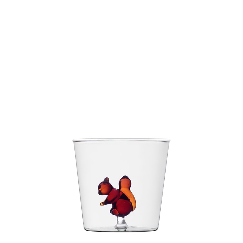 Glass with squirrel motif | Ichendorf