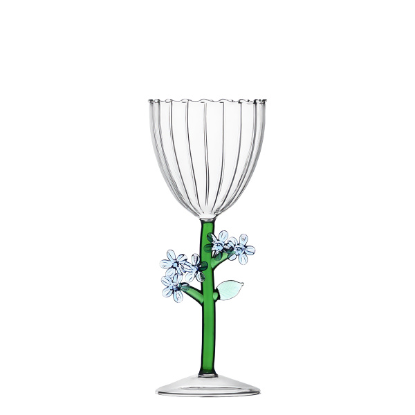 Stem glass light blue flower | Ichendorf