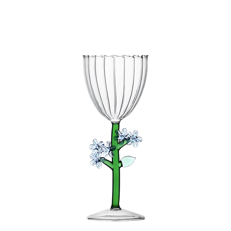 Stem glass light blue flower | Ichendorf